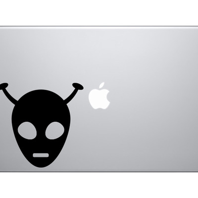 Space alien #13 - monster face antenna cosmos asgard - vinyl decal for laptops, macbook, tablets and cars  - Thumbnail 5