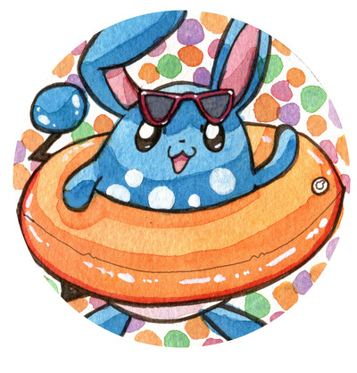 Azumarill Button