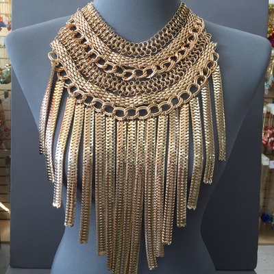 Gold statement piece necklace 