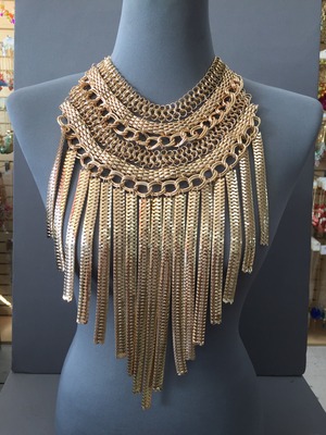 Gold statement piece necklace 