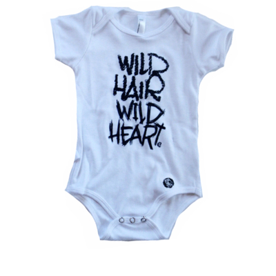 Wild hair wild heart onesie
