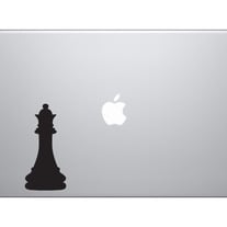 Chess Icon Champion - Queen Piece Silhouette Shadow - Vinyl Decal For Laptops, Macbook, Tablets and Cars 