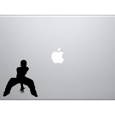 Contour silhouette - dancing man guy version 5 shadow - vinyl decal for laptops, macbook, tablets and cars  - Thumbnail 4