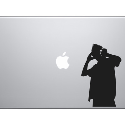 Music dj #6 - live turntable track mixing hipster digital - vinyl decal for laptops, macbook, tablets and cars 
