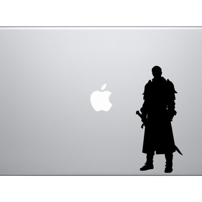 European knight #6 - medieval armored army general swordsman - vinyl decal for laptops, macbook, tablets and cars 