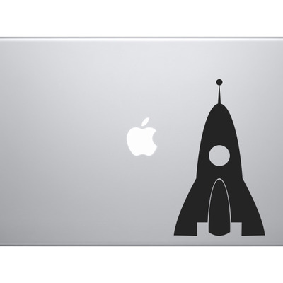 Model rocket ship #8 - rocketry hobby launch engine stage fin - vinyl decal for laptops, macbook, tablets and cars 
