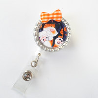 Calico Kitty - Retractable ID Badge Reel - Animal Badge Holder - Vet Badge Reel - Nurse Badge Holder - Nursing Badge Clip - Teacher Badge - Thumbnail 2