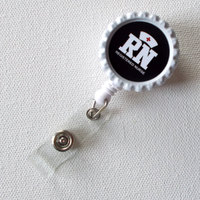 Registered Nurse Name Badge Holder - RN Badge Holder - Nurses Badge Reel - Nurse ID Badge Clip - Nursing Badge Holder - Thumbnail 2