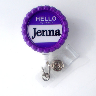 Hello my name is - name badge holder - personalized badge reels - nurse badge - teacher badge - conference badge - hospital badge