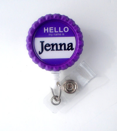 Hello my name is - name badge holder - personalized badge reels - nurse badge - teacher badge - conference badge - hospital badge