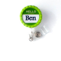 Hello My Name Is - Name Badge Holder - Personalized Badge Reels - Nurse Badge - Teacher Badge - Conference Badge - Hospital Badge - Thumbnail 2