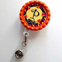 Personalized Halloween - Name Badge Holder - Personalized Badge Clip - Fun Badge Reel - Nurse Badge Pull - Teacher Badge - SLP - MD - Thumbnail 2