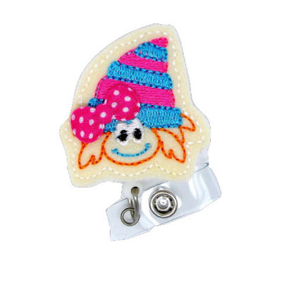 Crab cutie - retractable id badge reel - md badge holder - cute badge reel - nurse badge holder - nursing badge clip - teacher badge