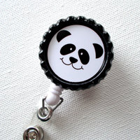 Panda - Retractable Nursing Badge Reels - Nurses Badge Holder - Animal ID Badge Reel - Nurse - Preschool Teacher Badge - Thumbnail 2