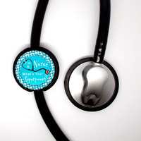 I&#39;m a Nurse What&#39;s Your Superpower Lanyard Blue - Nurse Lanyard - RN Lanyard - Nurse Stethoscope Tag - RN Steth Tag - ICU Nurse - Thumbnail 2