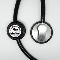 Male Nurse - Nursing ID - Nurse Lanyard - RN Lanyard - Nurse Badge Holder - RN Stethoscope Tag - Steth Tag - Nursing Steth Tag - Nurse Gift - Thumbnail 2