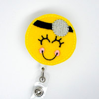 Smiley Face Doctor - Badge Reel - MD Badge Holder - Doctor Badge - Medical Doctor Badge Clip - Medical Office Badge - Surgeon Badge - Thumbnail 2