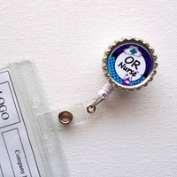 OR Nurse  - Name Badge Holder - Retractable ID Badge Reel  - Nurse Badge Clip - Nursing Badge - Cute ID Badge Reel - Thumbnail 2
