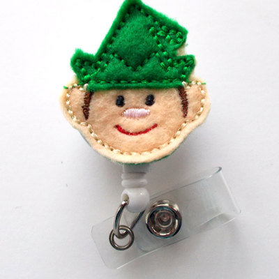 Elfy  - nursing badge holder - er nurse badge reel  - er name badge - nurses badge - cute badge reel