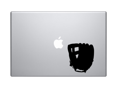 Sports Silhouette - Baseball Glove Catchers Mitt - Vinyl Decal For Laptops, Macbook, Tablets and Cars 