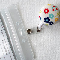 Summer Flowers - Retractable ID Badge Reel - Nurse Badge Holder - Badge Clip - NICU Badge Reel - Gift Under 10 - Thumbnail 2