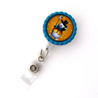 Snowman with Star - Nursing Badge Holder - Nurse Badge Reel  - RN Gift - Nurses Badge - Teacher Badge Reel - Christmas Badge Holder - Thumbnail 1