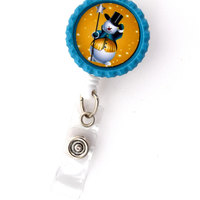 Snowman with Star - Nursing Badge Holder - Nurse Badge Reel  - RN Gift - Nurses Badge - Teacher Badge Reel - Christmas Badge Holder - Thumbnail 2