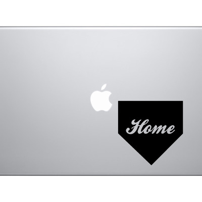 Sports silhouette - baseball home plate ballpark - vinyl decal for laptops, macbook, tablets and cars  - Thumbnail 5