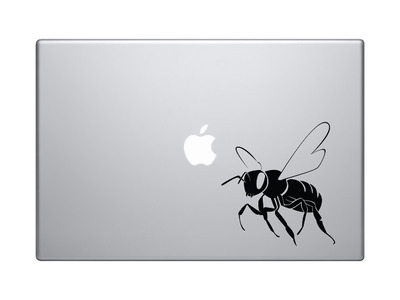 Insect Biology - Honey Bumble Bee Version 1 - Spring Life - Vinyl Decal For Laptops, Macbook, Tablets and Cars 