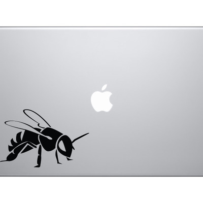 Insect biology - honey bumble bee version 2 - spring life - vinyl decal for laptops, macbook, tablets and cars  - Thumbnail 3