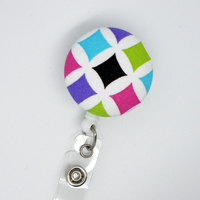 Rainbow Diamond II - Cute ID Badge Reel - Nurse Badge Holder - Nursing Badge Reel - RN Badge Clip - Teacher Badge - Nurse - Thumbnail 2