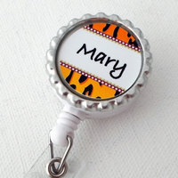 Personalized ID Badge Reel - Name Badge Holder - Nursing Badge - Teacher Badge Holder - Gift Under 10 - Nurse Badge Clip - Thumbnail 2