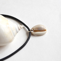 Cowrie Shell Choker, Shell Necklace, Shell Choker, Cowrie Shells, Choker, Summer Necklace, Beach Jewelry - Thumbnail 2