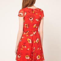 Red Dress With Flowers  - Thumbnail 1