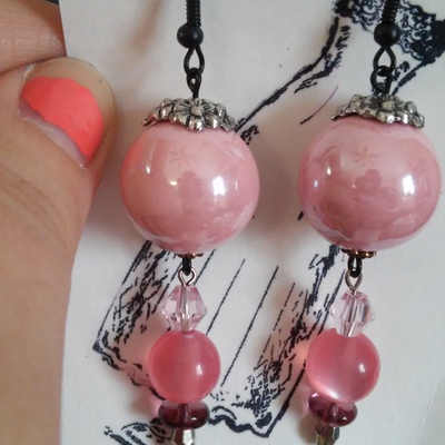 Pink dangle