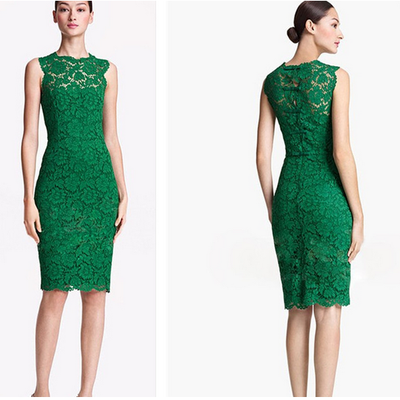 Full lace sleeveless dress