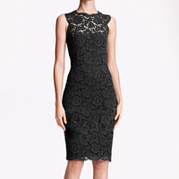Full Lace Sleeveless Dress - Thumbnail 1