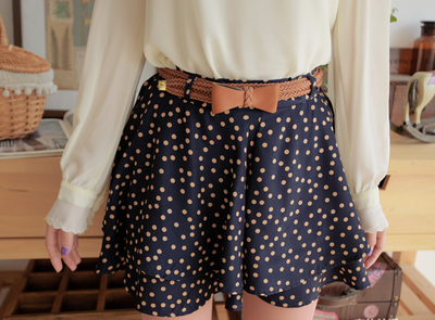 Polka Dots Short Skirt