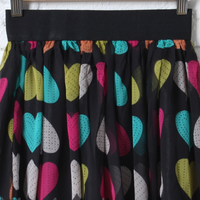 Colorful Hearts Chiffon Skirt - Thumbnail 1
