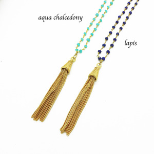 Rosary Tassel Necklace - Thumbnail 3