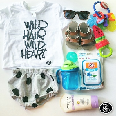 Wild hair wild heart infant tee
