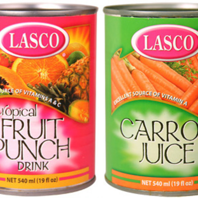 Lasco canned juice drinks