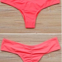 Coral Cheeky Scrunch Bottom - Thumbnail 1