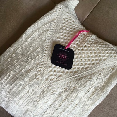 White classy fringe crochet bikini cover up