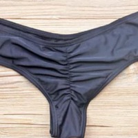 Black Cheeky Scrunch Bottom - Thumbnail 1