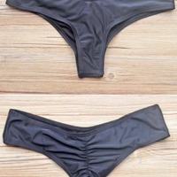 Black Cheeky Scrunch Bottom - Thumbnail 2