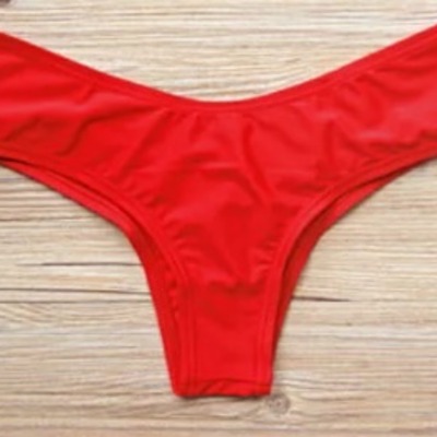 Red cheeky scrunch bottom