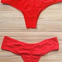 Red Cheeky Scrunch Bottom - Thumbnail 2