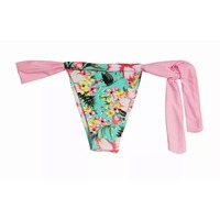 Floral Pink Brazilian Bottom - Thumbnail 2