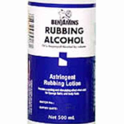 Benjamin rubbing alcohol